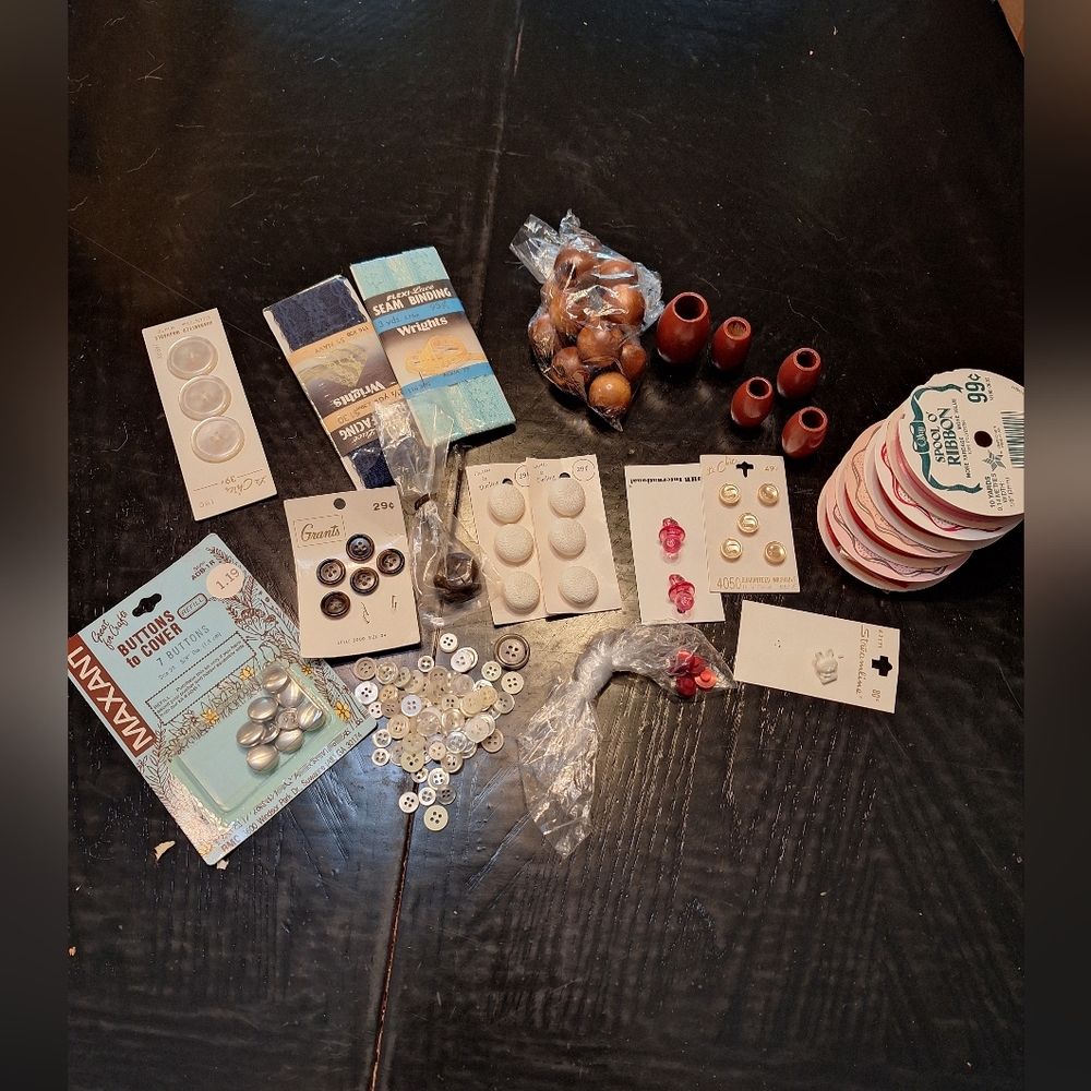 Lot of vintage,  new old stock,  sewing supplies